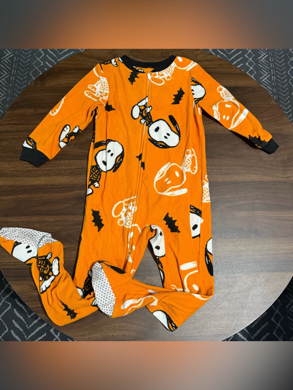 Boys peanuts snoopy Halloween sleeper